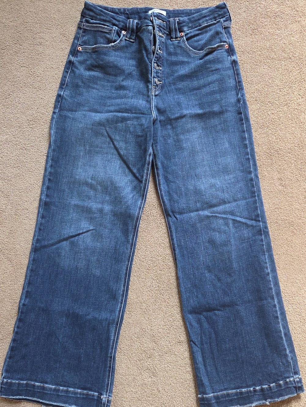 Artemis Vintage Dark Blue Wide-Leg Jean